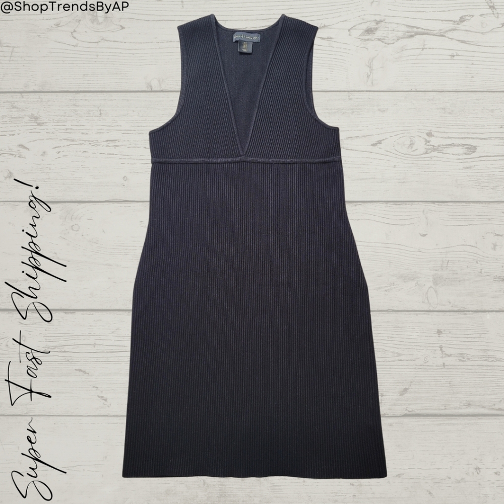 House of Harlow 1960 Black Ribbed Mini Dress